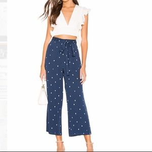 Polka dot palazzo pants